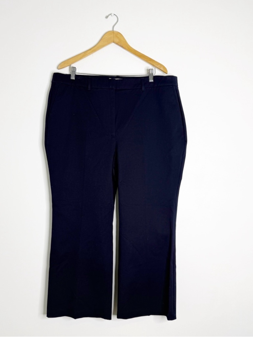 Boden Kensington Tailored Pants Navy Stretch Cotton Size 20 22R
